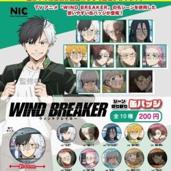 画像1: 『WIND BREAKER 』シーン切り取り缶バッジ（１１月）【カプセルトイ　ガチャガチャ　ガチャポン】＋正規台紙１枚