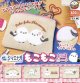 ふくふくシマエナガもこもこ刺繍ポーチ（４月）【４００円カプセルトイ　３０個入り　アミューズ】＋正規台紙