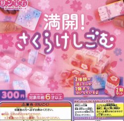 画像1: 満開！さくら消しゴム（４月）【☆３００円カプセルトイ　４０個入り　サン宝石】＋正規台紙