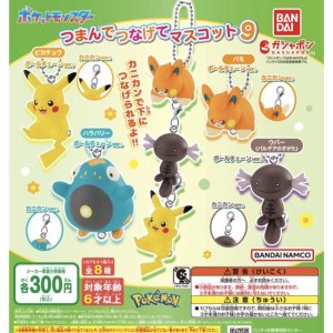 画像: ポケットモンスター　つまんでつなげてマスコット９＋正規台紙１枚（付属サービス)