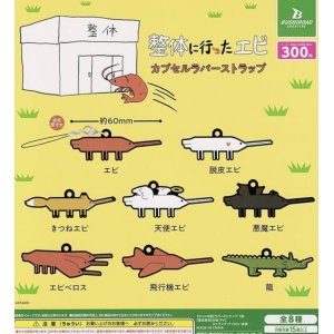 画像: 整体に行ったエビ　カプセルラバーストラップ＋正規台紙１枚（付属サービス) ☆