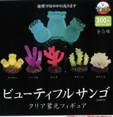 画像: ビューティフルサンゴクリア蓄光フィギュア（３月）４０個入り【３００円カプセルトイ　アミューズ】＋正規台紙