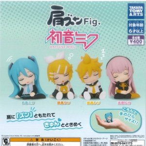 画像: 再販　肩ズンFig. 初音ミク（３月）３０個入り【４００円カプセルトイ　タカラトミー】＋正規台紙