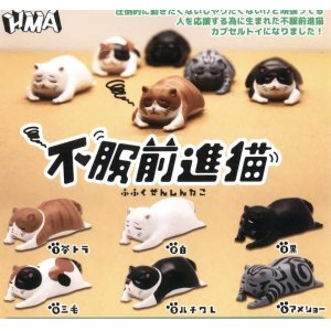 画像: 不服前進猫（３月）【４００円カプセルトイ　３０個入り　ＨＭＡ】＋正規台紙