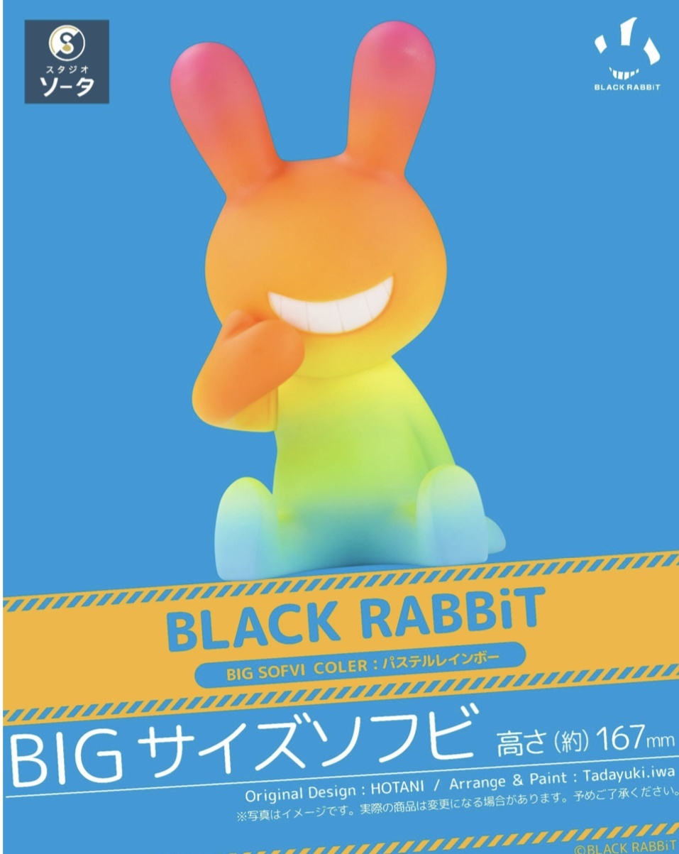 画像1: ＳＯ－ＴＡ／★ＴＦＣ　BLACK RABBiT BIG SOFVI COLOR：パステルレインボー（５月）